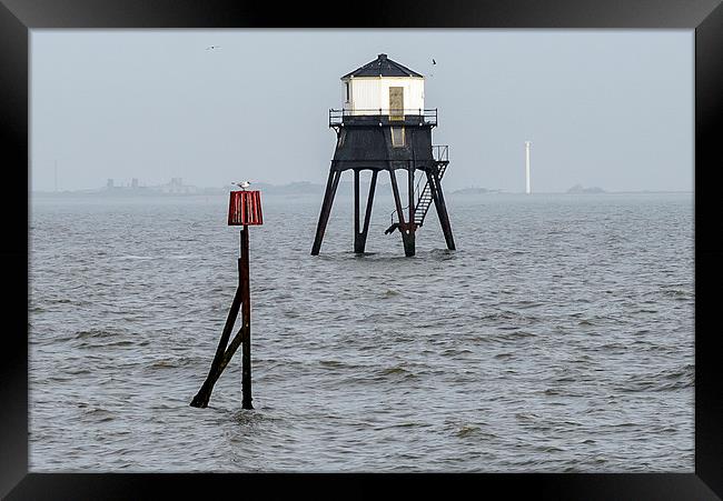 Looking Out Over Dovercourt Bay Framed Print by matthew  mallett