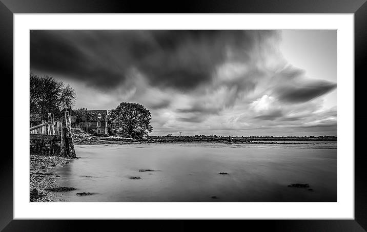 Moody Just like the Weather Framed Mounted Print by matthew  mallett