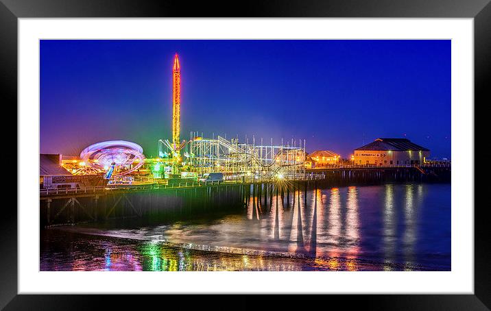 Colour and Light at Dusk Framed Mounted Print by matthew  mallett