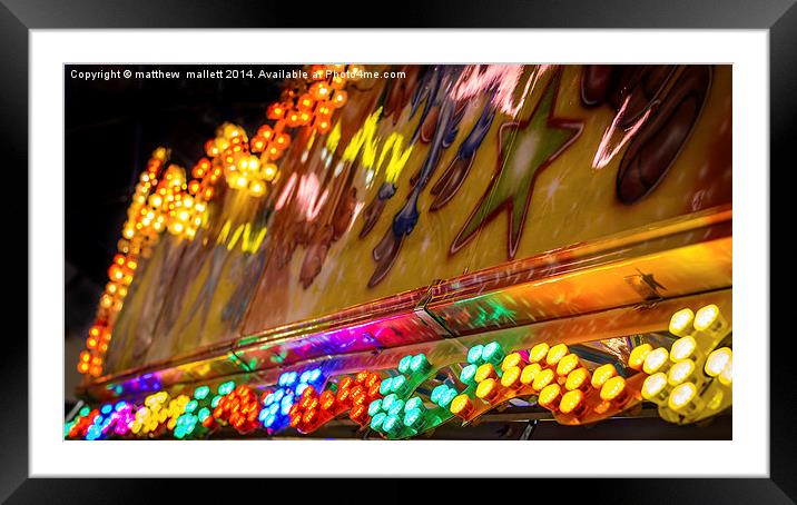 Fun and Colour Fair Style Framed Mounted Print by matthew  mallett