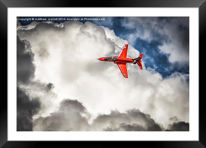  Red Arrow leaves the Pack Framed Mounted Print by matthew  mallett