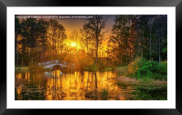  Sunshine After Showers Framed Mounted Print by matthew  mallett