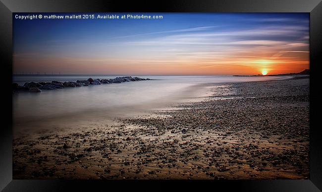  Holland On Sea Beaches The New Beginning Framed Print by matthew  mallett