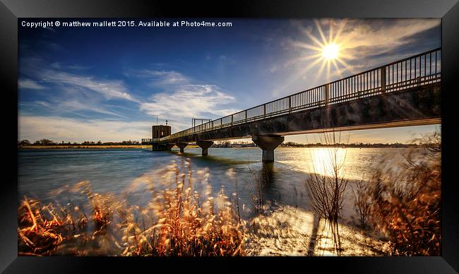  Breezy Spring Sunshine 2015 Framed Print by matthew  mallett