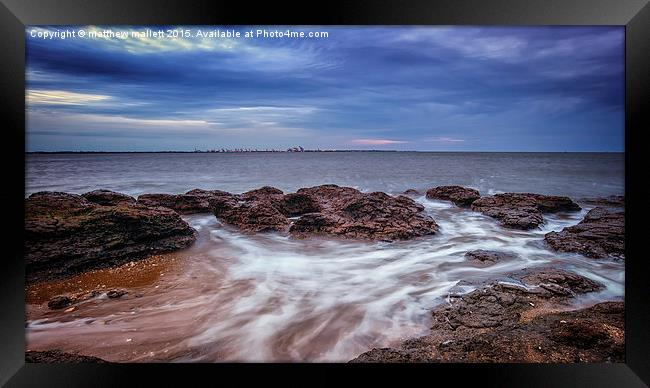  Walton to Felixstowe Framed Print by matthew  mallett