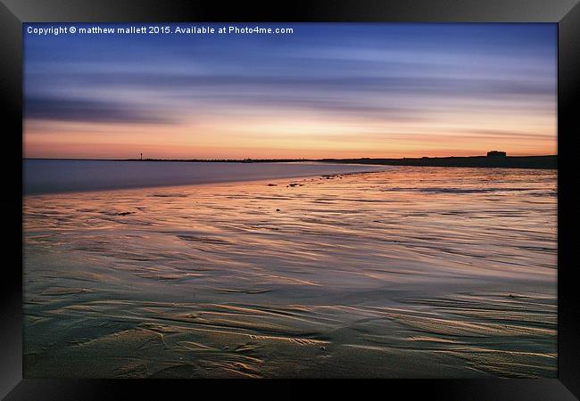  205 seconds of Sunset Framed Print by matthew  mallett