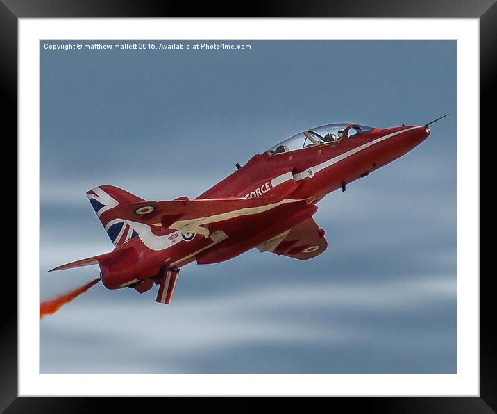  Red Arrow Clacton Action Framed Mounted Print by matthew  mallett