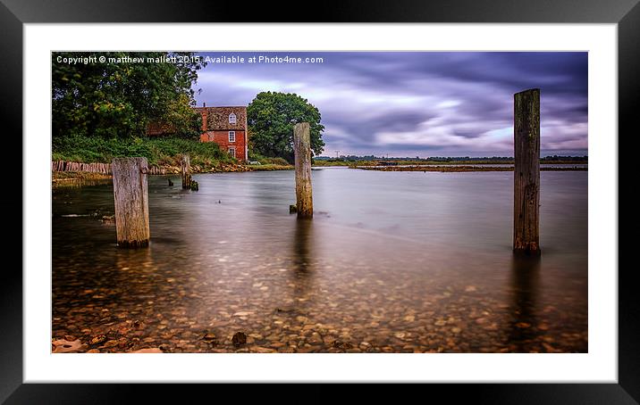  Landermere High Tide Framed Mounted Print by matthew  mallett