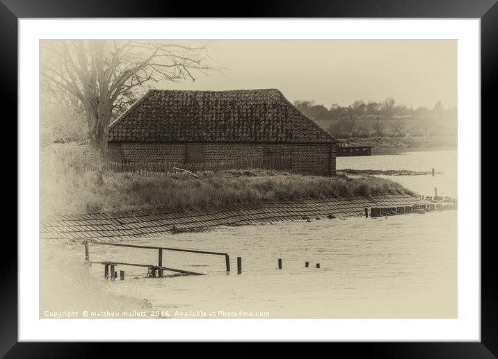 Landermere Quay 2 Traditional Style Framed Mounted Print by matthew  mallett