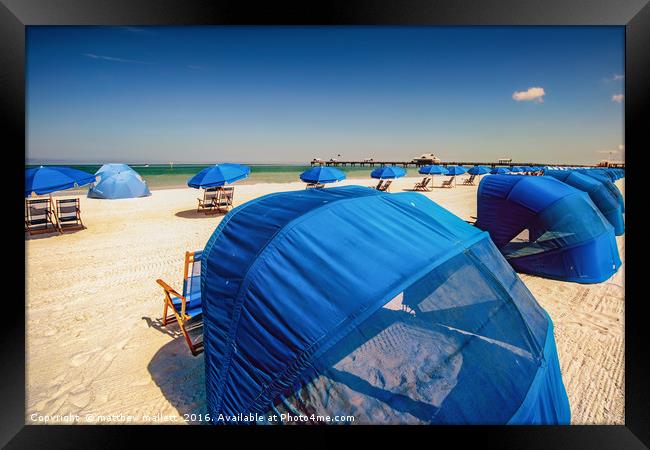 Clearwater Beach A New Day Framed Print by matthew  mallett