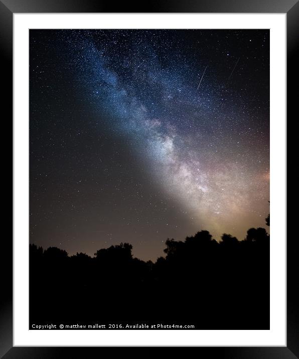 North Norfolk Milky Way Framed Mounted Print by matthew  mallett