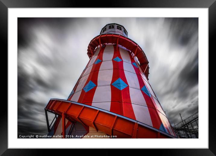 Helter Skelter Framed Mounted Print by matthew  mallett