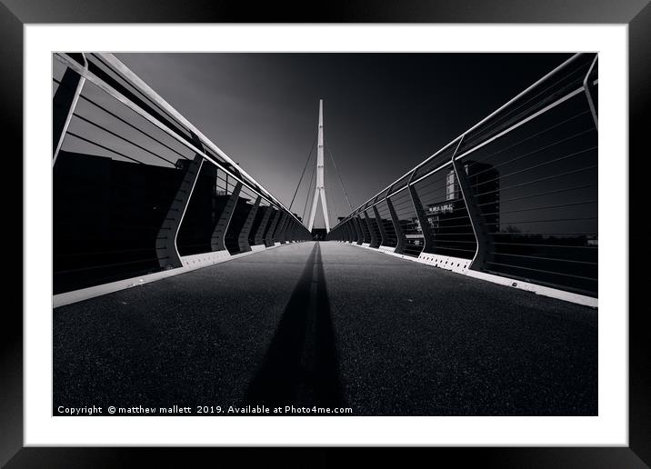 Sir Bobby Robson Bridge Framed Mounted Print by matthew  mallett