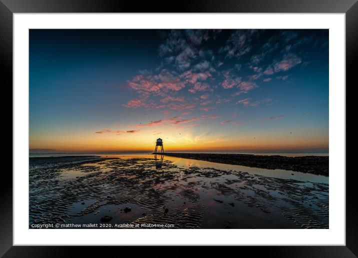 Dovercourt Candy Floss Clouds Framed Mounted Print by matthew  mallett