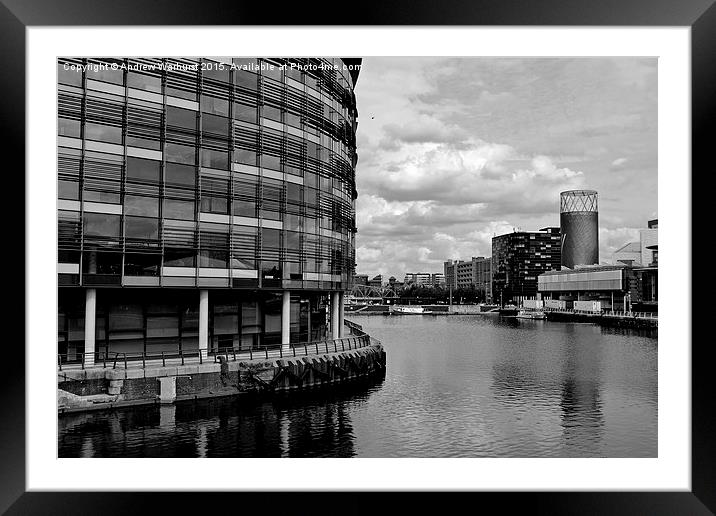  Salford Framed Mounted Print by Andrew Warhurst