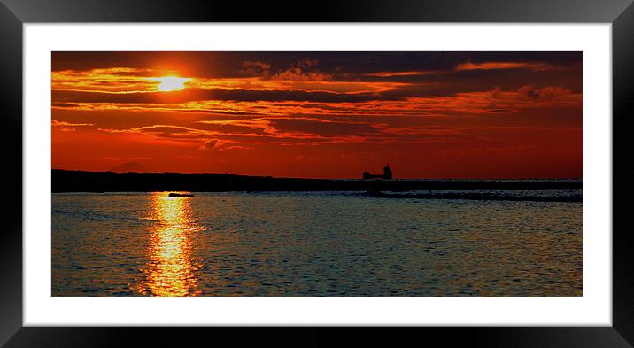 Sunset Ship of the Sea 3 Framed Mounted Print by Derek Burton
