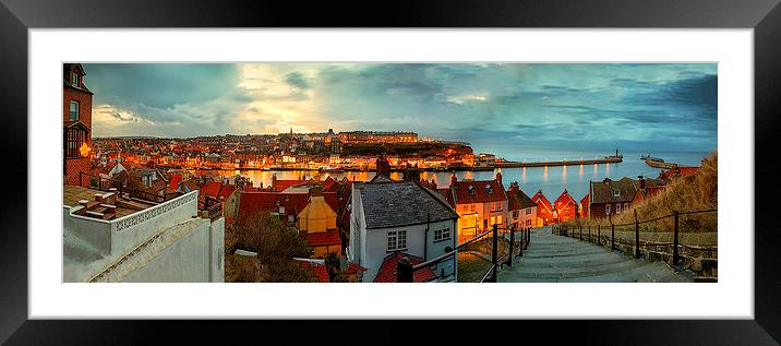Whitby Framed Mounted Print by Brian Clark
