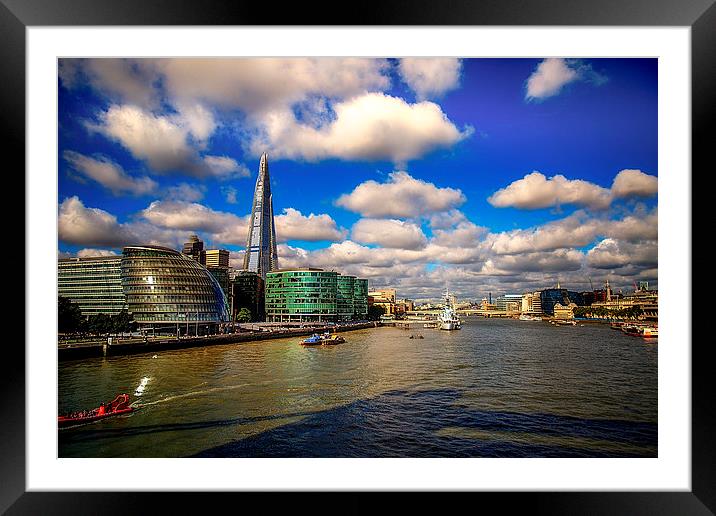 River Thames Framed Mounted Print by Brian Clark