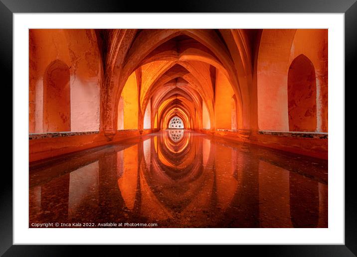 The Queen's Bath In The Alcazar of Seville Framed Mounted Print by Inca Kala