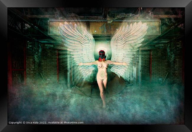 The Angel of Devastation Framed Print by Inca Kala