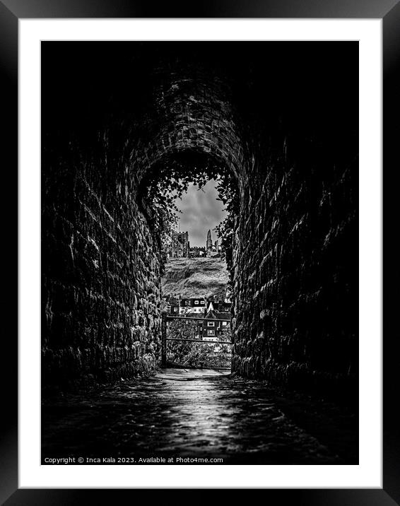Whitby's Screaming Tunnel Framed Mounted Print by Inca Kala