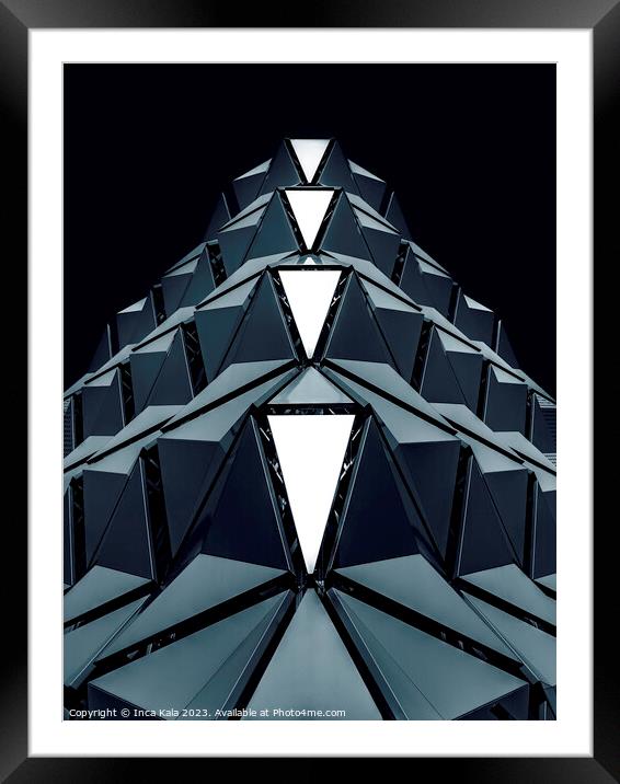 Polyhedral Palace  Framed Mounted Print by Inca Kala