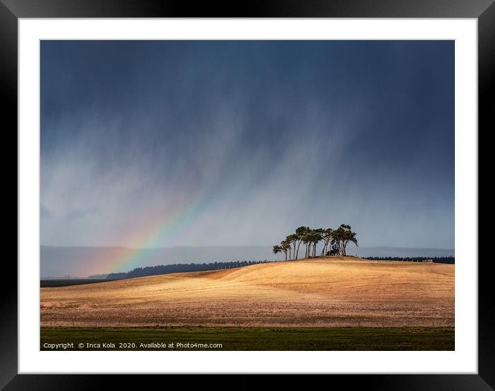 After Every Storm Comes A Rainbow Framed Mounted Print by Inca Kala