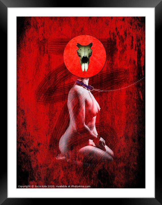 Good Girl Abstracted Framed Mounted Print by Inca Kala