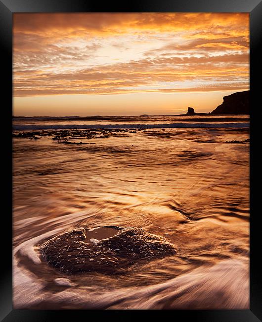 Black Nab Sunrise Framed Print by Andy Redhead