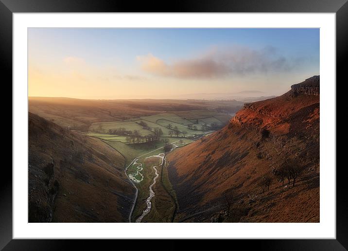 Gordale Vantage Framed Mounted Print by Andy Redhead