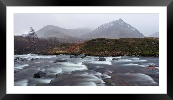  Glencoe Moody Mountains Framed Mounted Print by Andy Redhead