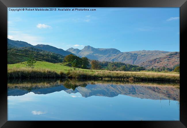 Langdale Pikes from Nr Elterwater Framed Print by Robert Maddocks