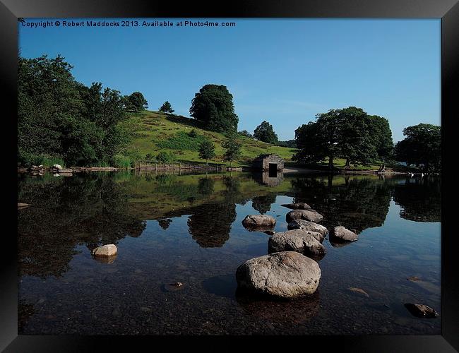 High Wray Bay Framed Print by Robert Maddocks