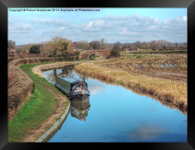 Ashby Canal at Congerstone Framed Print by Robert Maddocks
