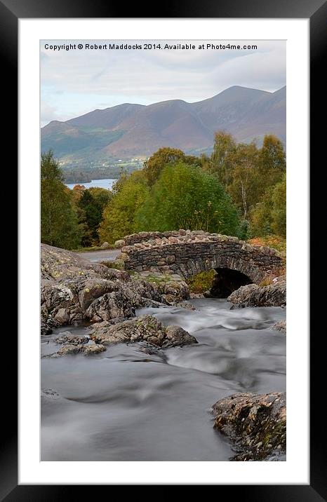  Ashness bridge motion Framed Mounted Print by Robert Maddocks