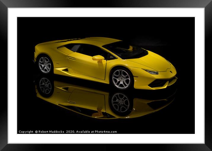 Lamborghini Huracan Framed Mounted Print by Robert Maddocks