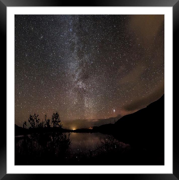 Milky Way over the Mound Framed Mounted Print by Chris Sinclair