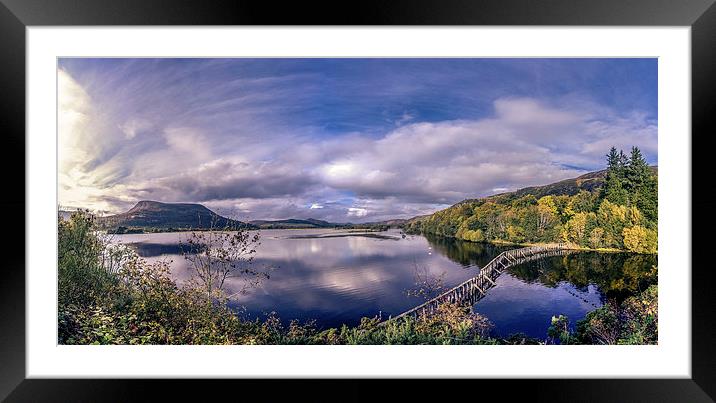 The Mound Panorama Framed Mounted Print by Chris Sinclair