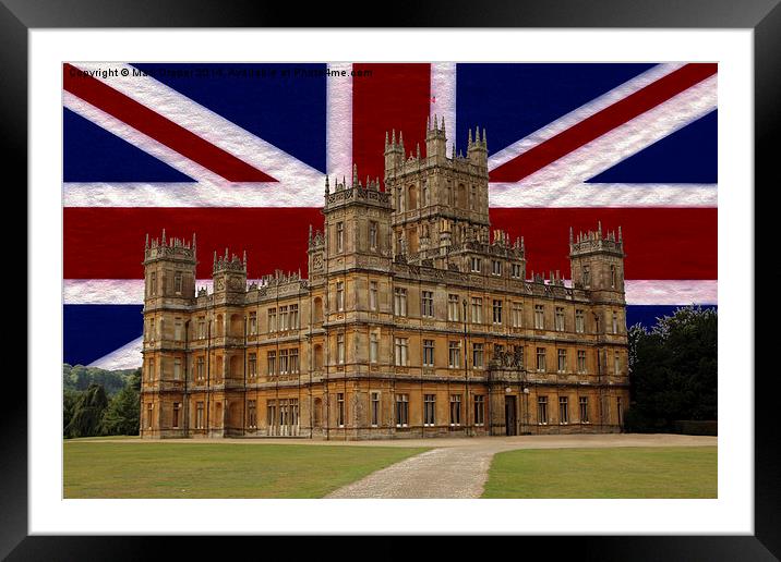 Downton Abbey Union Jack Framed Mounted Print by Mark Draper