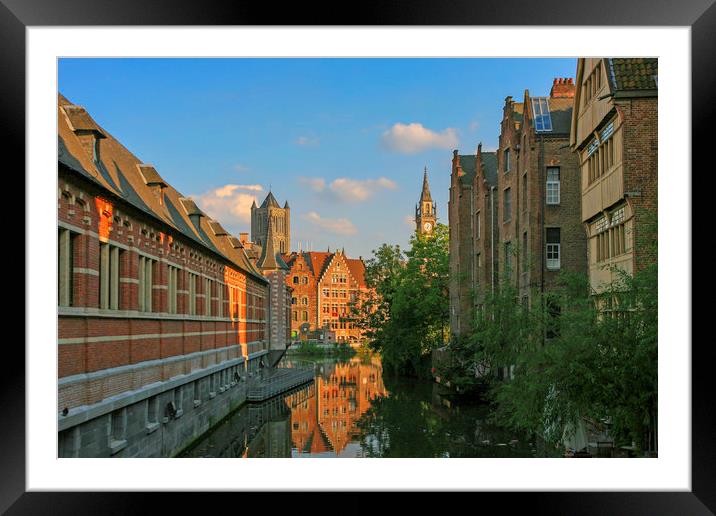 Reflections of Ghent Framed Mounted Print by Mark Draper