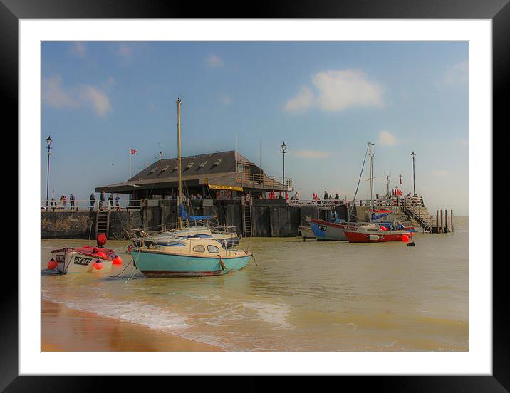 Broadstairs Pier Framed Mounted Print by Stewart Nicolaou