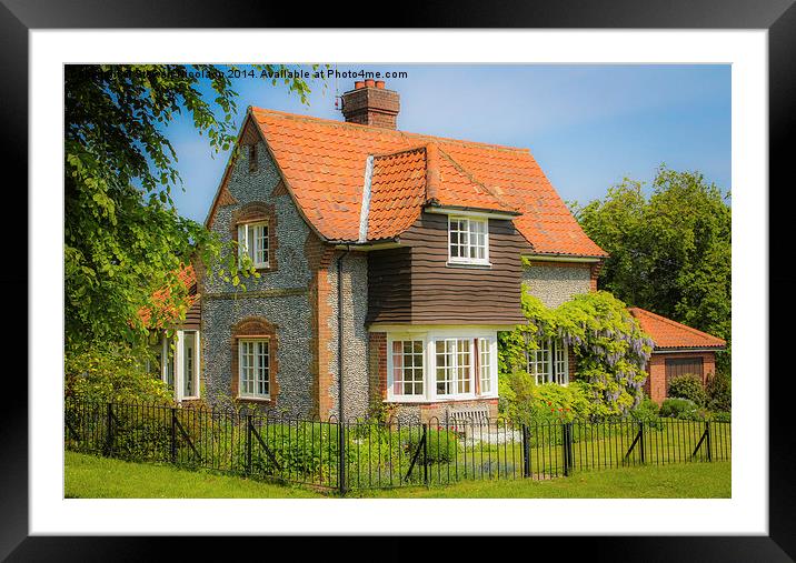 Sheringham Park Cottage Framed Mounted Print by Stewart Nicolaou