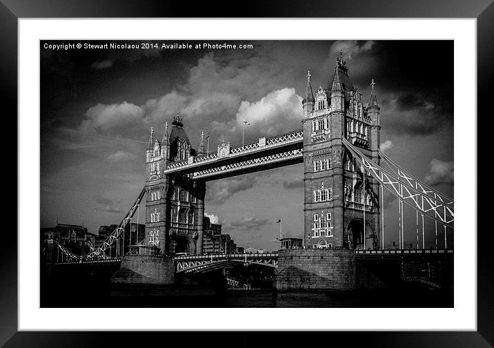  Tower Bridge, London Framed Mounted Print by Stewart Nicolaou
