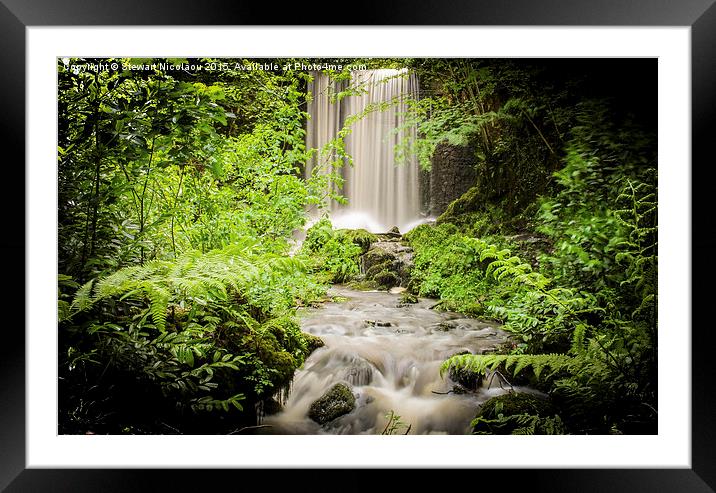  The Hidden Waterfall Framed Mounted Print by Stewart Nicolaou