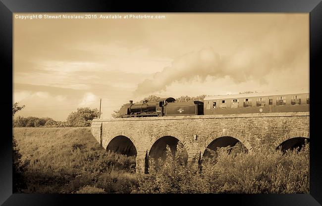 Swanage Steam Railway Framed Print by Stewart Nicolaou