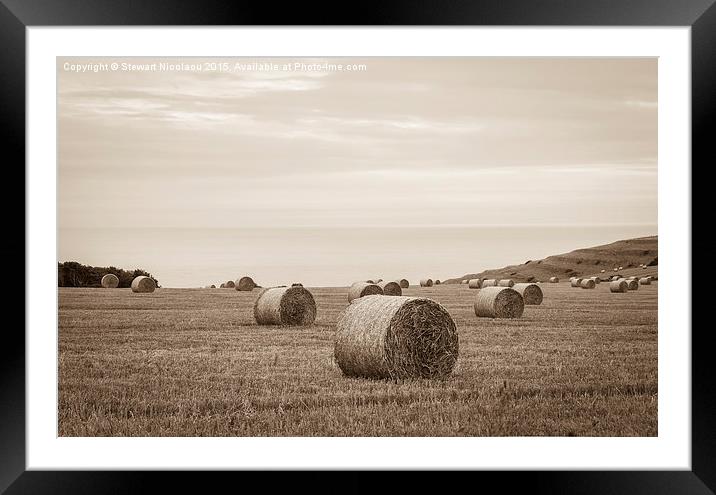 The Bales at St Aldhelm Framed Mounted Print by Stewart Nicolaou