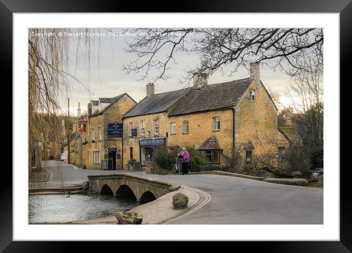 The Venice of the Cotswolds Framed Mounted Print by Stewart Nicolaou