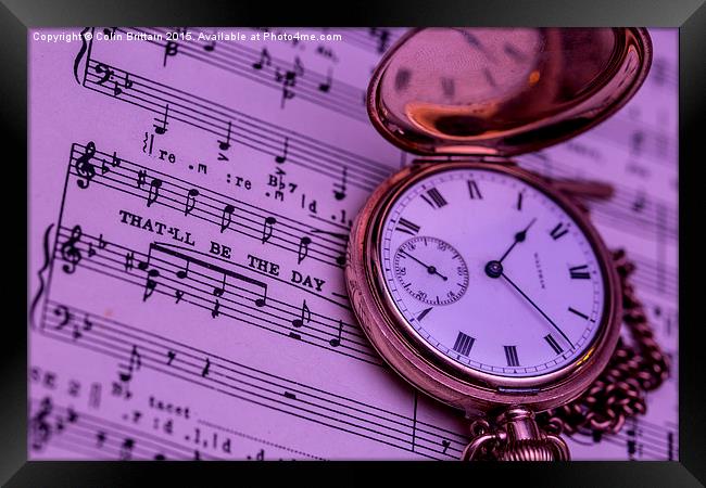  Music time Framed Print by Colin Brittain