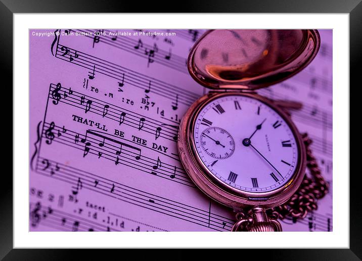  Music time Framed Mounted Print by Colin Brittain