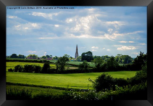  Walcot village Lincolnshire Framed Print by Colin Brittain